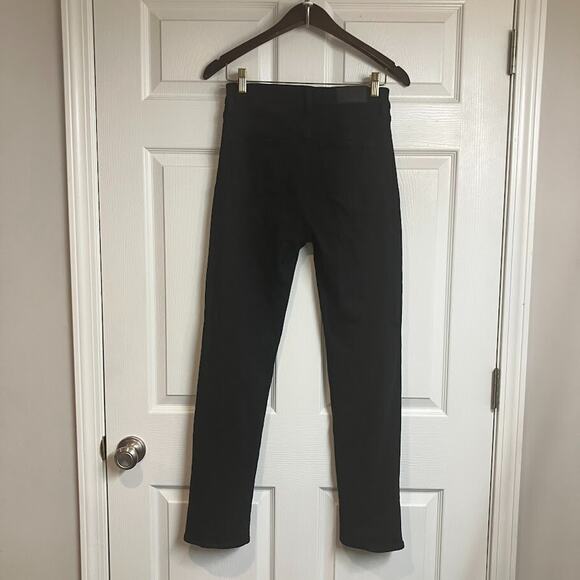Pistola Teagan High Waist Slit Cuff Slim Leg Ankle Black Bootcut Jeans Size 27 - Picture 3 of 14